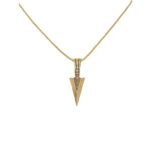 Gold Arrow Necklace Unisex Gift